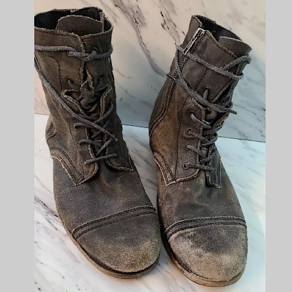 Allsaints Suede Leather Boots - Size 11 display picture 3